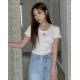 預訂｜MUAHMUAH Stitch U-Neck Half T-Shirt (4 COLOR)