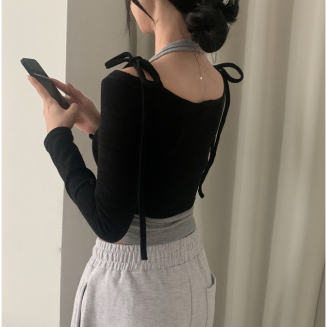 1月回饋優惠❤️預訂｜軟棉質4色掛頸背心 (可配SET)