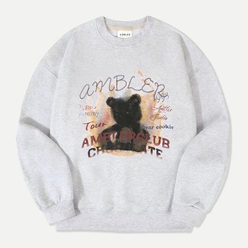 24S/S 預訂｜AMBLER BEAR IN FLAMES SWEATSHIRT (2 COLOR)