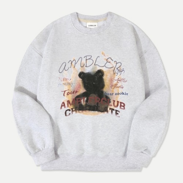 24S/S 預訂｜AMBLER BEAR IN FLAMES SWEATSHIRT (2 COLOR)