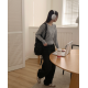 春季預訂｜黑色牛仔WASHING WIDE PANTS