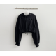 春季現貨｜RIBBON CROP SIZED HOODIE