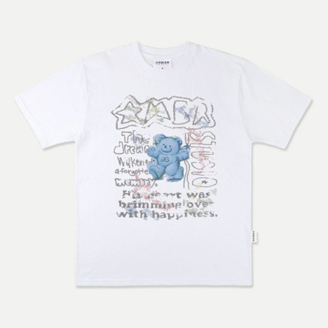 24S/S 預訂｜AMBLER BLUE BEAR IN THE DREAM T-SHIRTS (2 COLOR)