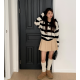 春季預訂｜日常條紋寬鬆針織HOODIE