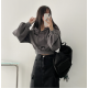 春季現貨｜RIBBON CROP SIZED HOODIE
