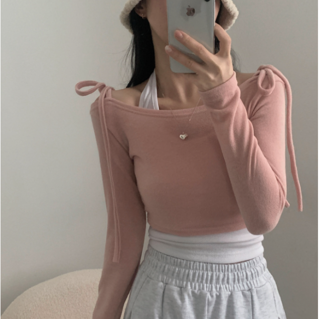 1月回饋優惠❤️預訂｜軟棉質4色掛頸背心 (可配SET)