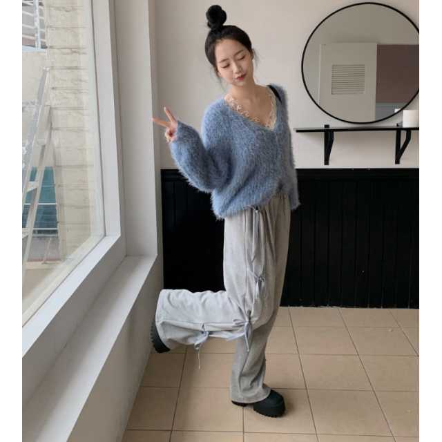 春季預訂|打摺蝴蝶綁帶運動棉褲 春季預訂|打摺蝴蝶綁帶運動棉褲