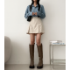 春季預訂|百褶剪裁褶邊純棉短裙 春季預訂|百褶剪裁褶邊純棉短裙