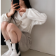 秋冬預訂｜絨布扭結泡泡長袖上衣