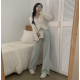 春季預訂|顏料水洗高腰半寬直筒褲(10色 S-XL) 春季預訂|顏料水洗高腰半寬直筒褲(10色 S-XL)