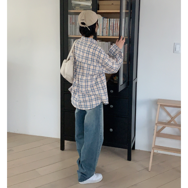 春季預訂|寬鬆格紋襯衫 春季預訂|寬鬆格紋襯衫