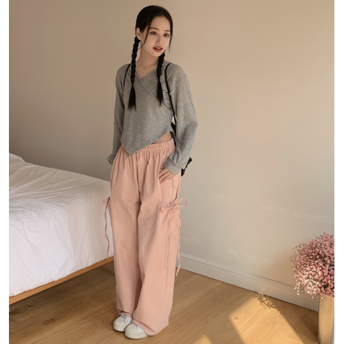 春季預訂｜絲帶CARGO工裝寬褲