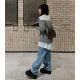 春季預訂｜3色一字牛仔寛褲