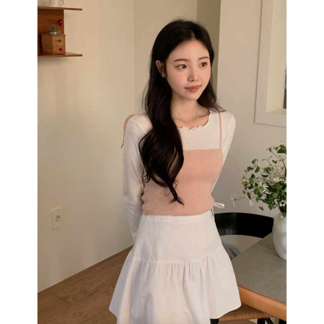 春季預訂|抹胸綁帶羊毛針織背心 春季預訂|抹胸綁帶羊毛針織背心