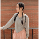 春季預訂|V領裁剪WAFFLE長袖上衣 春季預訂|V領裁剪WAFFLE長袖上衣
