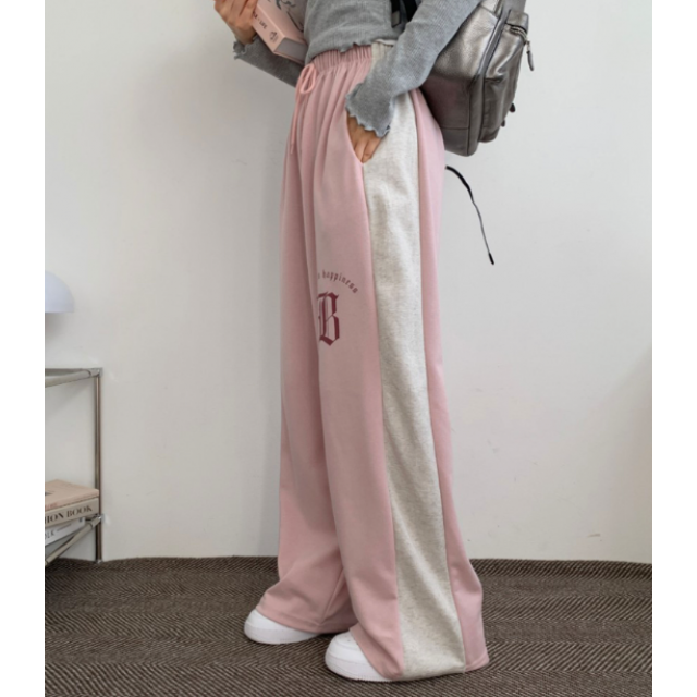 春季預訂｜哥德式印花拼色棉寬褲