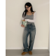 春季現貨｜可愛修身羅紋針織綁帶罩衫