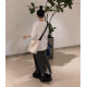 春季預訂｜口袋後背開衩尼龍半身裙