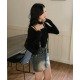春季預訂｜復古水洗牛仔鈕扣迷你裙