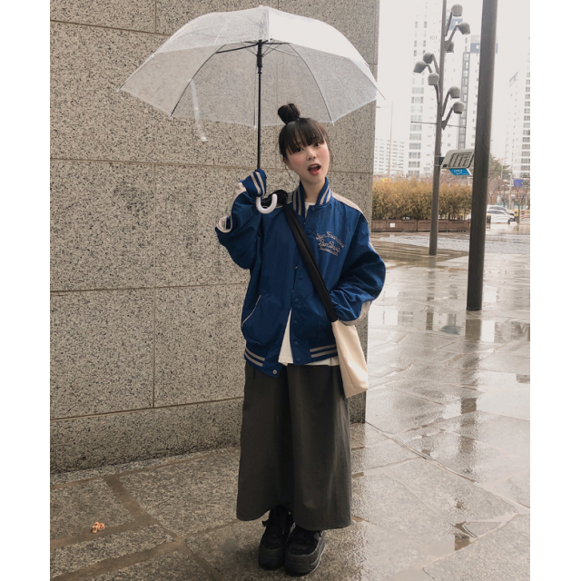 春季預訂｜口袋後背開衩尼龍半身裙