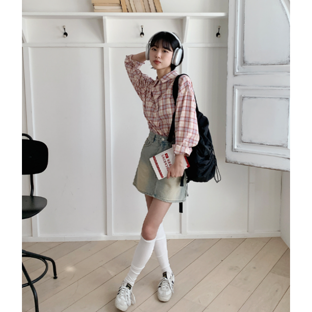 春季預訂|寬鬆格紋襯衫 春季預訂|寬鬆格紋襯衫
