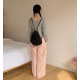 春季預訂|V領裁剪WAFFLE長袖上衣 春季預訂|V領裁剪WAFFLE長袖上衣