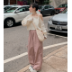春季預訂｜尼龍綁帶鬆緊腰寬褲