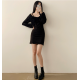 春季預訂｜約會造型透視短上衣開襟衫+修身迷你背心連身裙SET（4色）