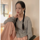 春季預訂|V領裁剪WAFFLE長袖上衣 春季預訂|V領裁剪WAFFLE長袖上衣