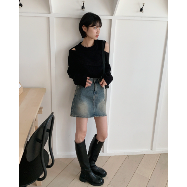 春季預訂|水洗牛仔迷你裙(3色!) 春季預訂|水洗牛仔迷你裙(3色!)