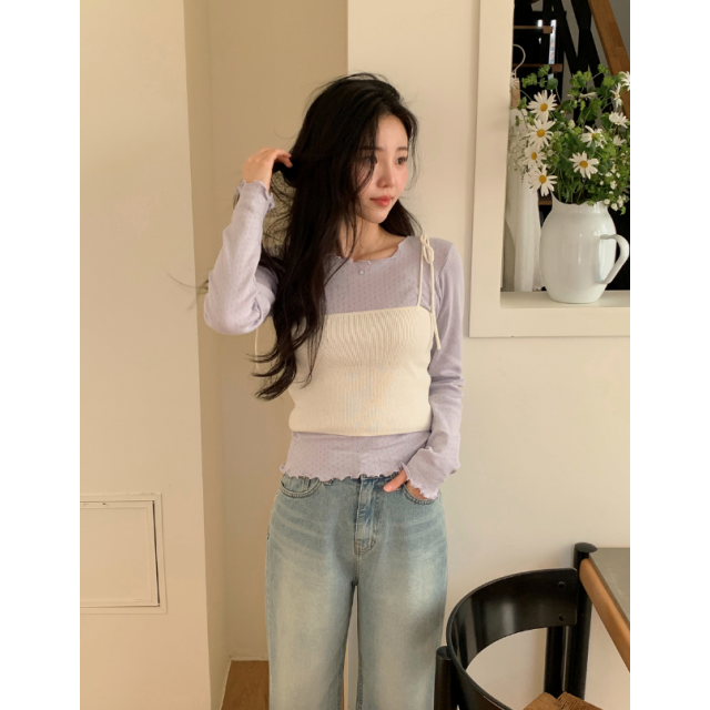 春季預訂|抹胸綁帶羊毛針織背心 春季預訂|抹胸綁帶羊毛針織背心