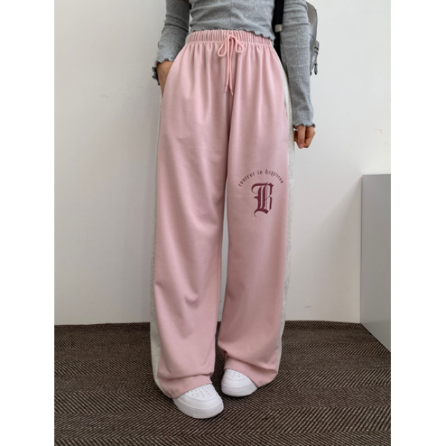 春季預訂｜哥德式印花拼色棉寬褲