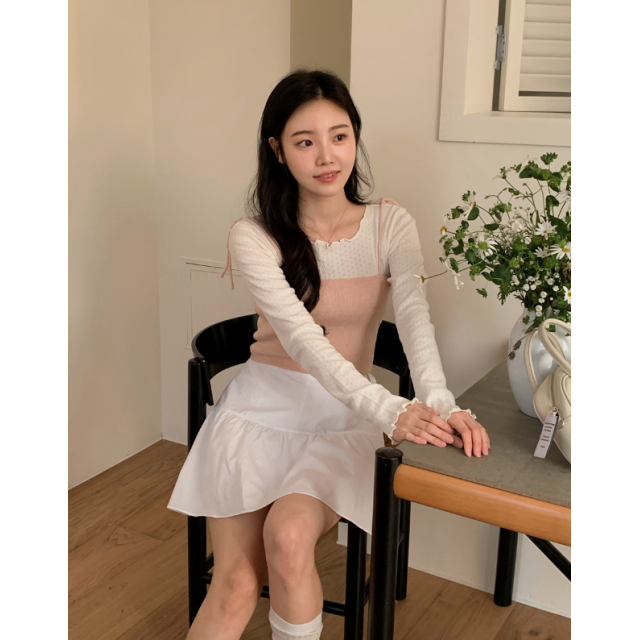 春季預訂|抹胸綁帶羊毛針織背心 春季預訂|抹胸綁帶羊毛針織背心