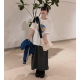 春季預訂｜口袋後背開衩尼龍半身裙