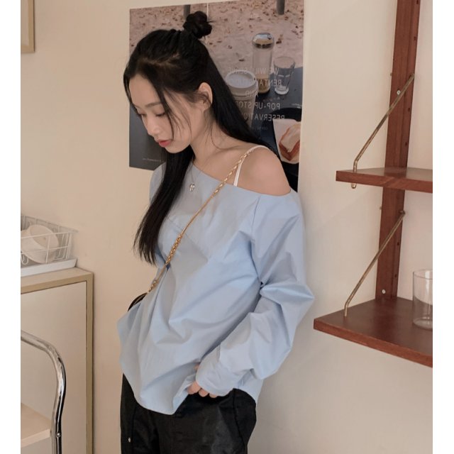 春季預訂｜長垂直露肩襯衫