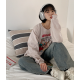 春季預訂｜復古裂紋水洗寬牛仔褲