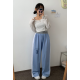 春季預訂｜哥德式印花拼色棉寬褲