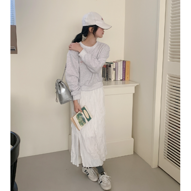 春季預訂｜百褶皺皺開衩長裙