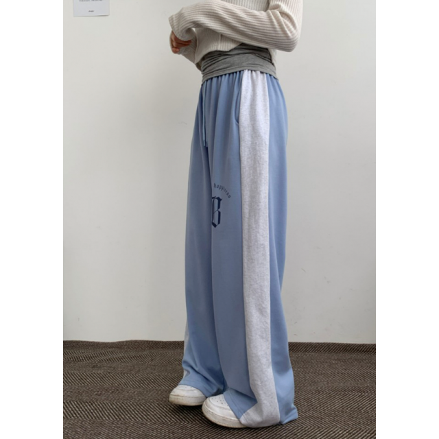 春季預訂｜哥德式印花拼色棉寬褲