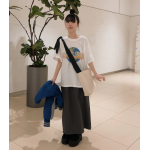 春季預訂｜口袋後背開衩尼龍半身裙