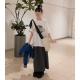 春季預訂｜口袋後背開衩尼龍半身裙