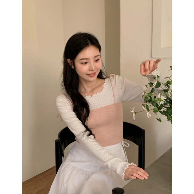 春季預訂|抹胸綁帶羊毛針織背心 春季預訂|抹胸綁帶羊毛針織背心