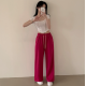 2月回饋優惠❤️現貨｜17色!!! 索繩兩穿高腰棉寬褲 (SHORT / LONG)