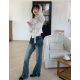 春季預訂｜水洗開衩靴型牛仔褲