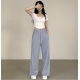2月回饋優惠❤️現貨｜17色!!! 索繩兩穿高腰棉寬褲 (SHORT / LONG)