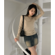 春季預訂｜復古水洗牛仔鈕扣迷你裙