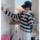 春季預訂｜條紋翻領POLO長袖上衣