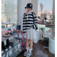春季預訂｜條紋翻領POLO長袖上衣
