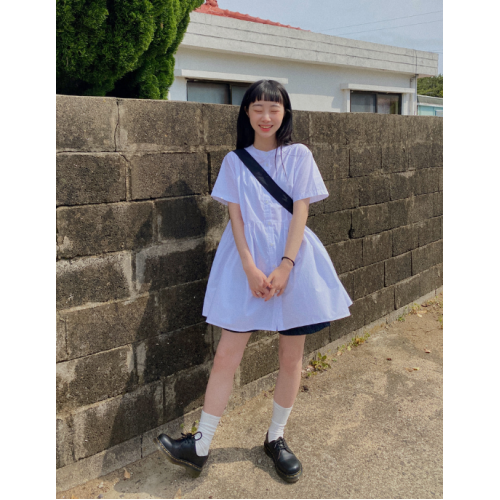 春季預訂｜襯衫短袖迷你連身裙