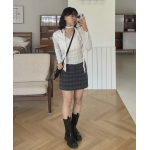 春季預訂｜復古格紋迷你短裙